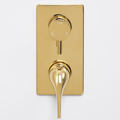 Смеситель для душа встраиваемый WasserKraft Sauer однорычажный золото (7171) - фото 4