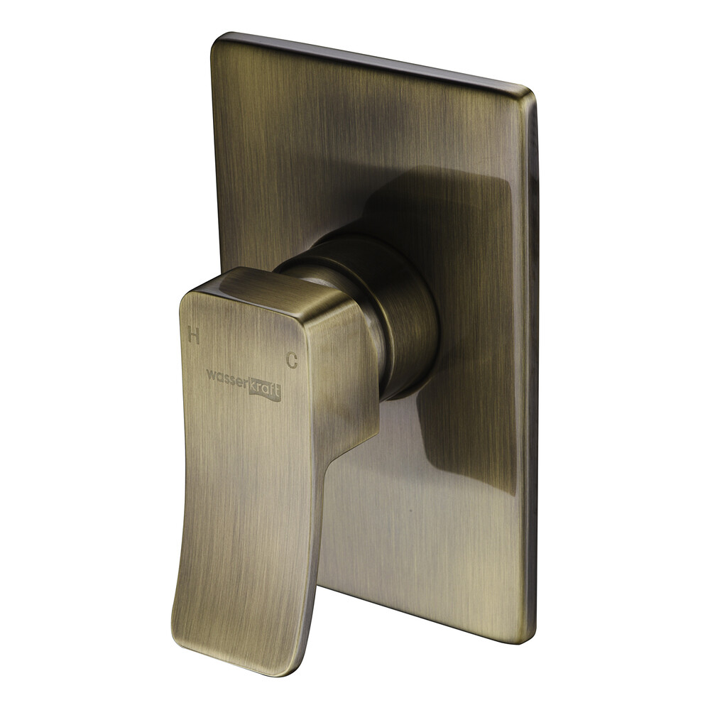 Смеситель для душа встраиваемый WasserKraft Exter однорычажный бронза (1651)