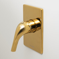 Смеситель для душа встраиваемый WasserKraft Sauer однорычажный золото (7151) - фото 5