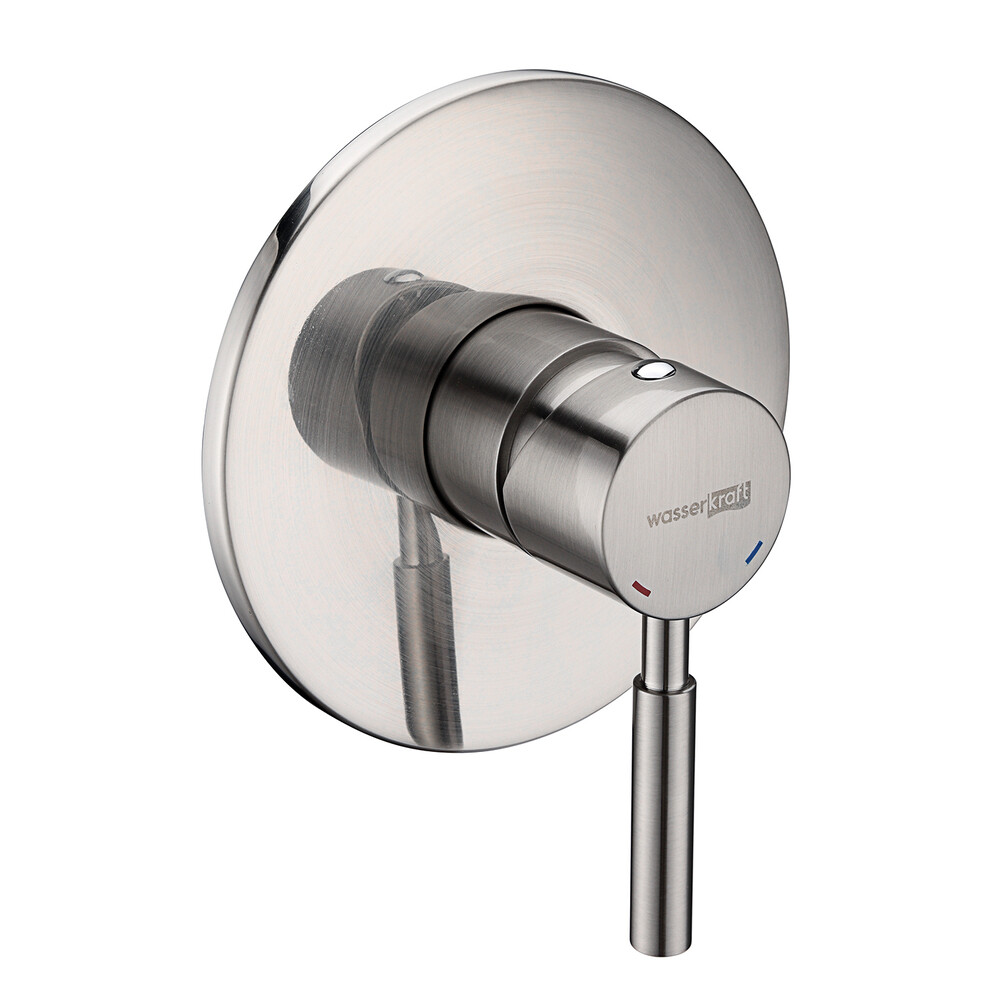 Изображение товара Смеситель для душа встраиваемый WasserKraft Wern однорычажный никель (4251) Изображение товара Смеситель для душа встраиваемый WasserKraft Wern однорычажный никель (4251)