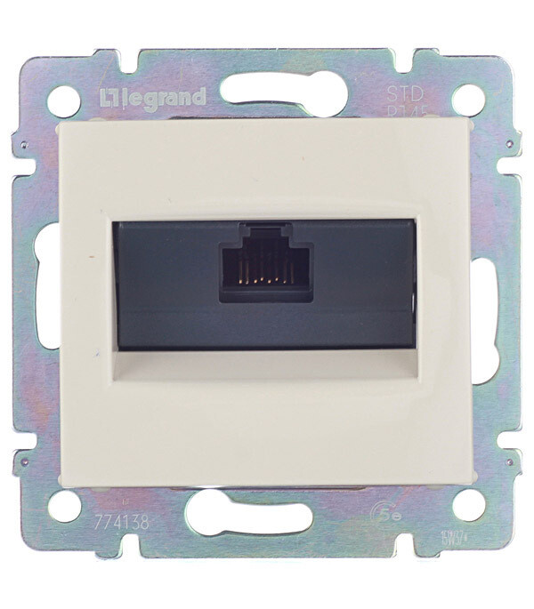 Изображение товара Розетка компьютерная Legrand Valena RJ45 внутренняя слоновая кость