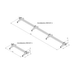 Снегозадержатель трубчатый овальный Grand Line 3 м коричневый RAL 8017 - фото 2