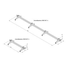 Снегозадержатель трубчатый овальный Grand Line 3 м красное вино RAL 3005 - фото 2