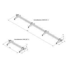 Снегозадержатель трубчатый овальный Grand Line 3 м графитовый серый RAL 7024 - фото 2
