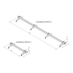Снегозадержатель трубчатый овальный Grand Line 3 м темно-коричневый RR 32 - фото 2
