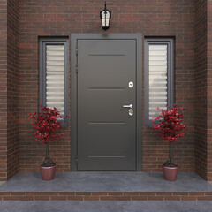 Дверь входная с терморазрывом Ferroni Isoterma левая антик серебро - лиственница бежевая 860х2050 мм - фото 2