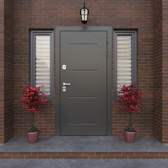 Дверь входная с терморазрывом Ferroni Isoterma правая антик серебро - лиственница бежевая 860х2050 мм - фото 2