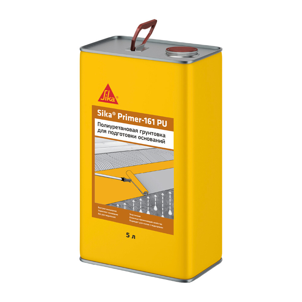 Изображение товара Грунт полиуретановый Sika Primer 161 PU, 5 кг, коричневый
