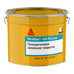 Пол полиуретановый Sika Sikafloor 324 PU-Coat двухкомпонентный серый RAL 7032 8,1 кг + 1,9 кг - фото 2