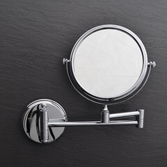 Зеркало косметическое настенное d150 мм с увеличением хром Fixsen Hotel FX-31021 - фото 2