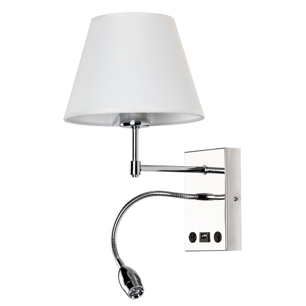 Изображение товара Бра Arte Lamp Elba Е27 60 Вт хром стильное освещение в зал