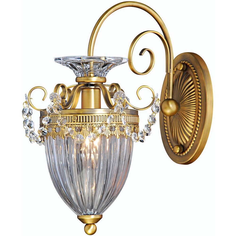 Изображение товара Бра Arte Lamp Schelenberg E14 40 Вт классический дизайн латунь стекло IP20