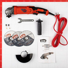 Шлифмашина угловая электрическая КМ AG-901/125 900 Вт d125 мм - фото 4