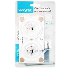 Модуль светодиодный для светильника Apeyron пластиковый 24 Вт IP20 220 В на магнитах белый (02-16) - фото 4