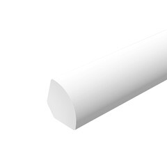 Штапик 10х10х2700 мм вспененный ПВХ белый - фото 1