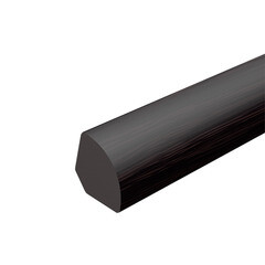 Штапик 10х10х2700 мм вспененный ПВХ венге - фото 1