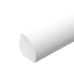 Штапик 14х14х2700 мм вспененный ПВХ белый - фото 1