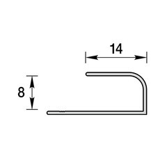 Профиль стартовый для панелей 8х3000 мм ПВХ белый - фото 2
