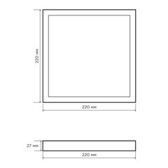 Светильник светодиодный потолочный Apeyron 6500К 24 Вт белый IP40 (06-69) - фото 3