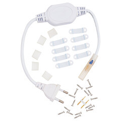 Комплект монтажный для светодиодной ленты Apeyron ПВХ 800 Вт IP44 220 В белый (03-42) - фото 1