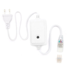 Изображение товара Шнур питания для светодиодной ленты Apeyron пластик 500 Вт IP44 220 В белый (03-52)