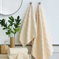 Полотенце махровое банное Verossa Stripe 70х140 см бежевое - фото 3