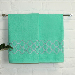 Полотенце махровое банное Belezza Дрезден 70х130 см зеленое - фото 3