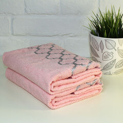 Полотенце махровое Belezza Дрезден 50х80 см розовое - фото 3