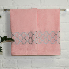 Полотенце махровое Belezza Дрезден 50х80 см розовое - фото 2
