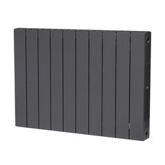 Радиатор биметаллический Rifar Supremo 500 мм 10 секций 3/4 боковое подключение серый - фото 2