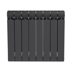 Радиатор биметаллический Rifar Monolit 500 мм 8 секций 3/4 боковое подключение серый - фото 1