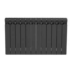 Изображение товара Радиатор биметаллический Rifar Monolit 500 мм 12 секций 3/4 боковое подключение серый