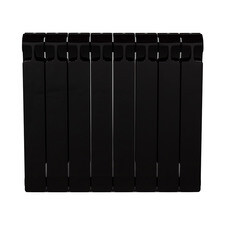 Радиатор биметаллический Rifar Monolit 500 мм 8 секций 3/4 боковое подключение антрацит