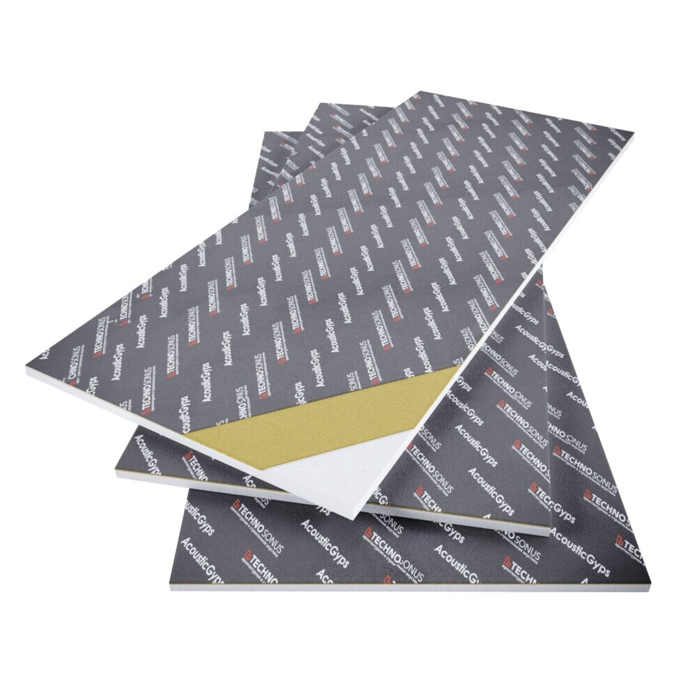 Изображение товара Звукоизоляционная панель АкустикГипс М1 1200х590х17 мм для стен и потолков