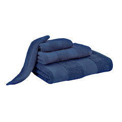 Полотенце махровое банное Василиса Конфетти 70х130 см синее - фото 3