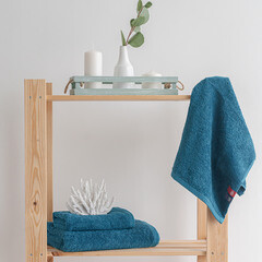 Полотенце махровое Василиса Буржуа Нуво 50х90 см синее - фото 2