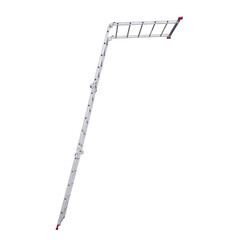 Лестница алюминиевая трансформер четырехсекционная 5 ступеней Новая высота NV3333 профессиональная - фото 11