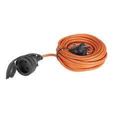 Удлинитель Партнер Электро без заземления 10 м 1,3 кВт 1 розетка ПВС 2х0,75 кв.мм IP44