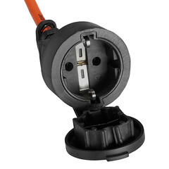 Удлинитель Партнер Электро с заземлением 10 м на рамке 2,5 кВт 1 розетка ПВС 3х1 кв.мм IP44 - фото 2