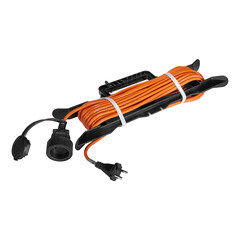 Удлинитель Партнер Электро без заземления 10 м на рамке 1,3 кВт 1 розетка ПВС 2х0,75 кв.мм IP44 - фото 1