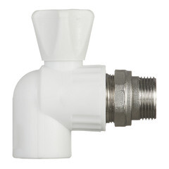 Кран шаровой полипропиленовый Valfex 25 мм х 3/4 НР(ш) с американкой угловой (10148025П) - фото 2