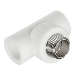 Тройник полипропиленовый Valfex переходный 25 мм х 3/4 НР(ш) х 25 мм (10128025П) - фото 1