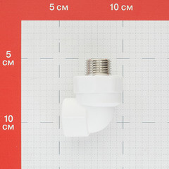 Угол полипропиленовый Valtec 20 мм х 1/2 НР(ш) (VTp.753.0.02004) - фото 2