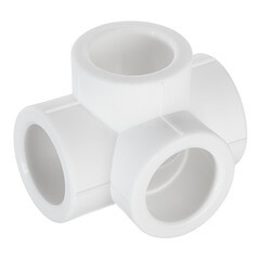 Крестовина полипропиленовая Valtec двухплоскостная 25 мм (VTp.778.0.025) - фото 1