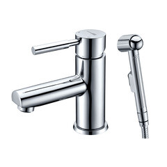 Смеситель для раковины с гигиеническим душем WasserKraft Main однорычажный хром (4108)