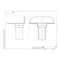 Воронка парапетная Поливент d110х250 мм черная RAL 9005 - фото 3