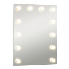 Зеркало настенное с лампочками Anabel 600х800 мм гримерное белое - фото 4