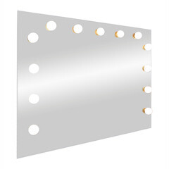 Зеркало настенное с лампочками Benedicta 900х700 мм гримерное белое - фото 7