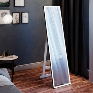 Зеркало напольное с подсветкой Fabiano 450х1750 мм гримерное черное