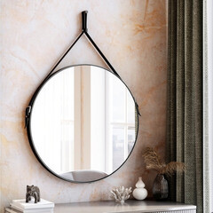 Зеркало настенное Fernanda 500 мм черное - фото 1